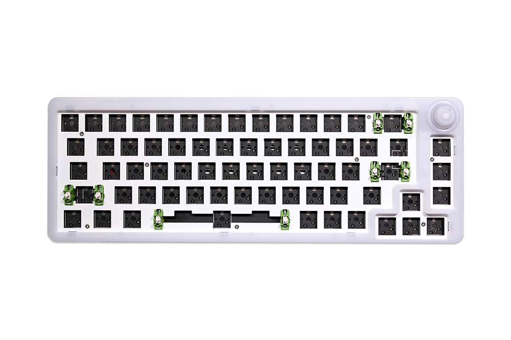 HOMOO KF068 3 Mode Wireless 65% Knob Mechanical Keyboard kit Black