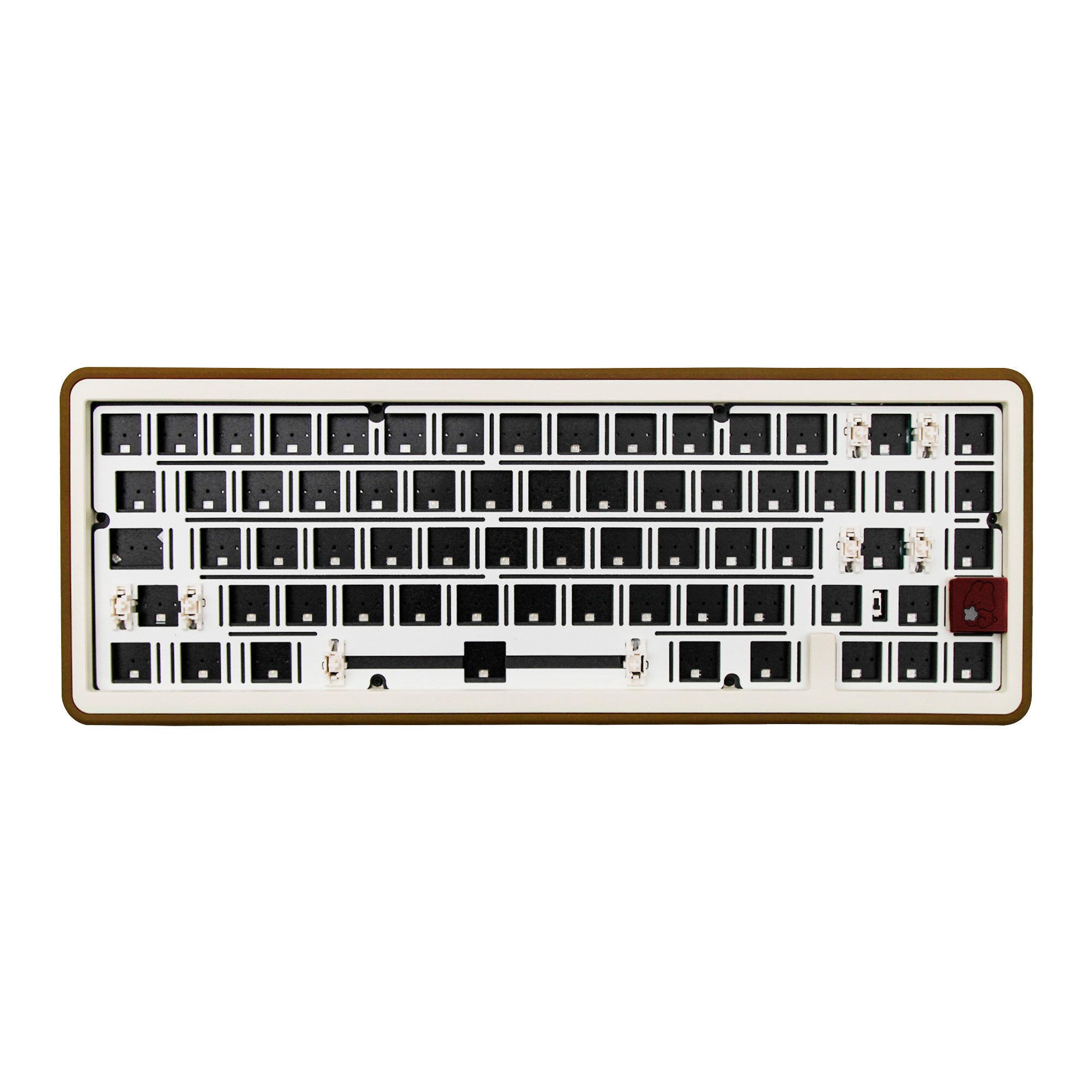 Gahisa Geekzb Story 65 R3 Mechanical Keyboard Kit 3 Mode CNC Anodized
