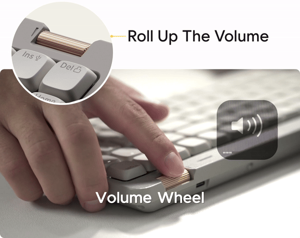Lofree Flow Lite Roller Volume Wheel