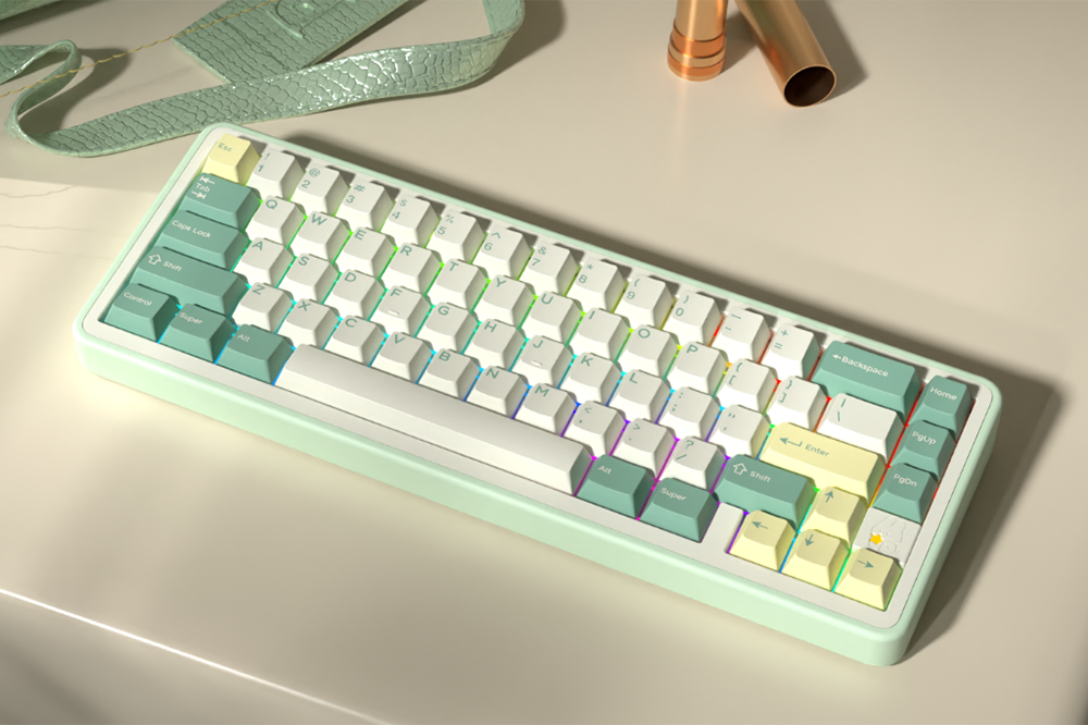 Geekzb Story 65 R3 Mechanical Keyboard Kit 3 Mode CNC Anodized