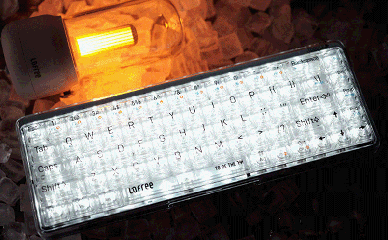 Lofree 1% Dual Mode Transparent Keyboard - whatgeek