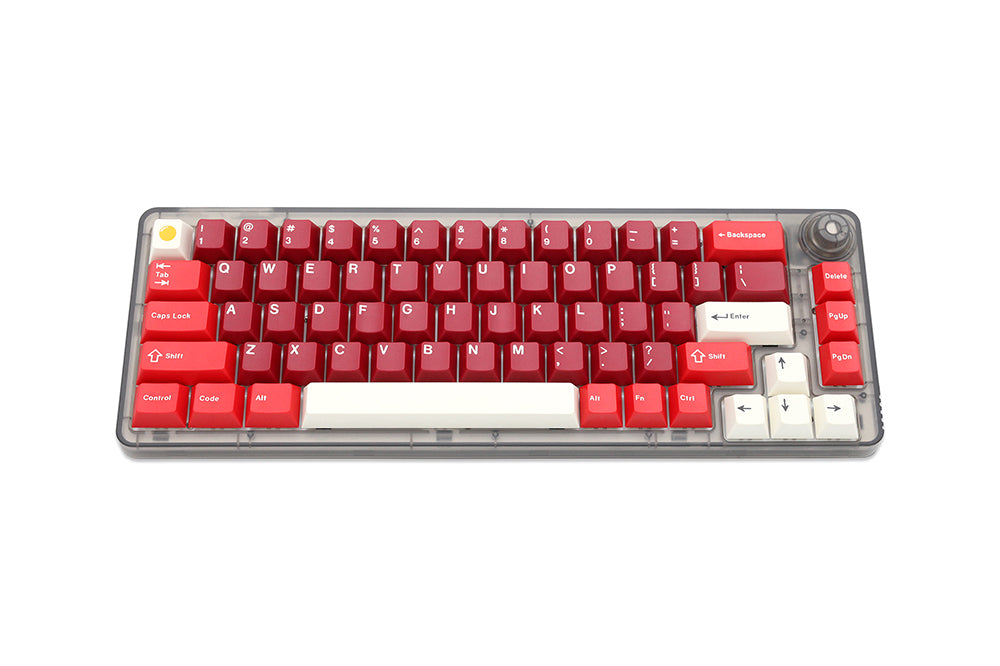 HOMOO KF068 メカニカルキーボード 完成品 RGB 3モード HOMOO KF068 3 Mode Wireless 65% Knob Mechanical Keyboard kit Black